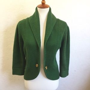 Derek Lam Cashmere Shawl Collar Knitted Cardigan L